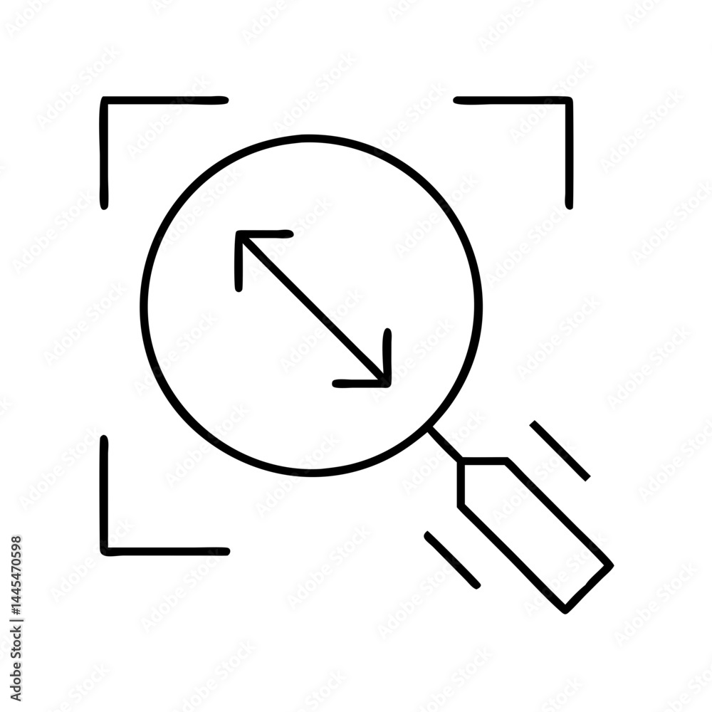zoom tool icon, zoom tool line art - simple line art of zoom tool, perfect for zoom tool logos and icons zoom tool icon, zoom tool line art - simple line art of zoom tool, perfect for zoom tool logos and icons