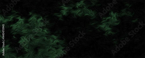 Abstract Mysterious Glow: An abstract artistic presentation of luminescence dances across a black backdrop, offering a unique visual experience.  Design