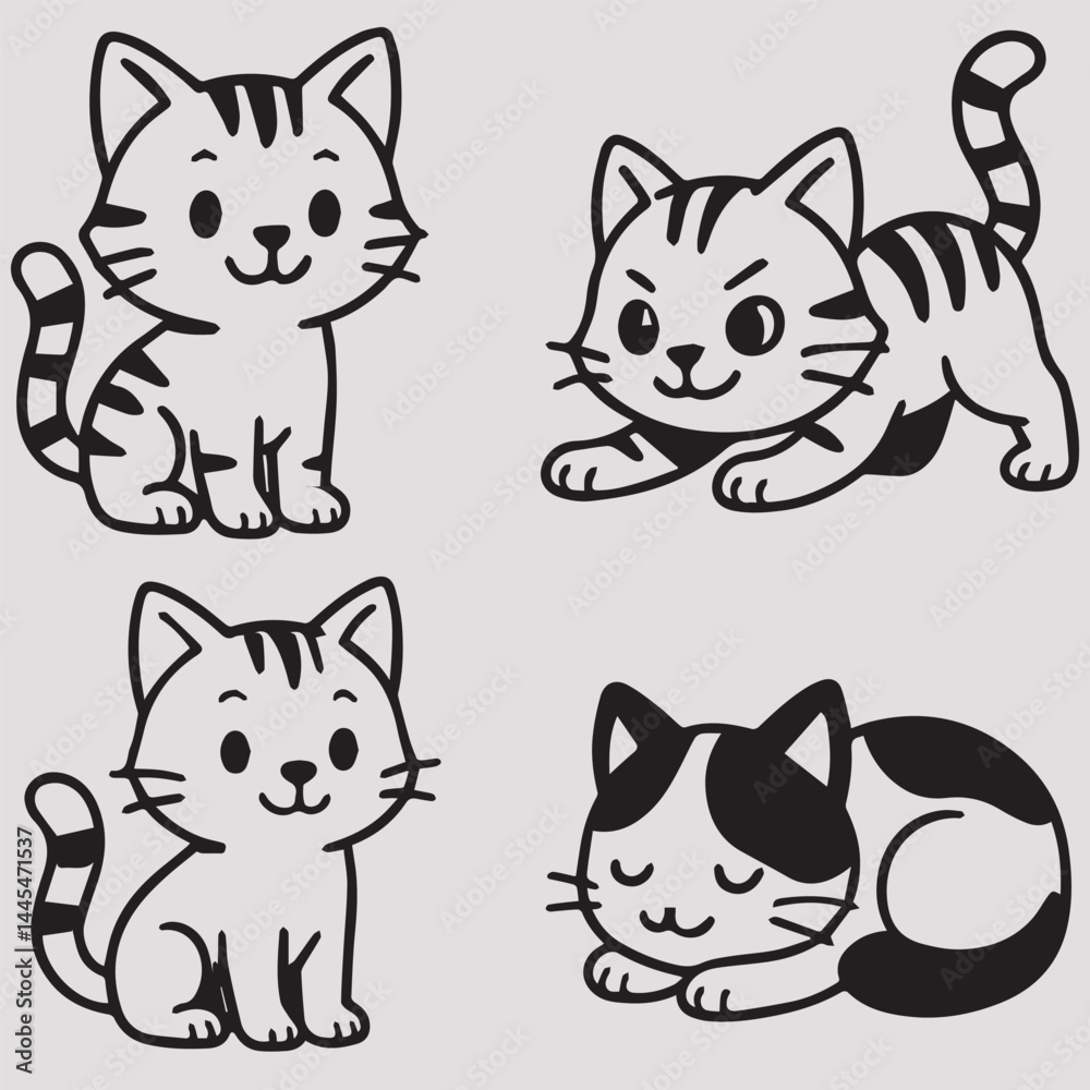 Captain Catnip Alphabet Vector Design Captain Catnip Alphabet Vector Design