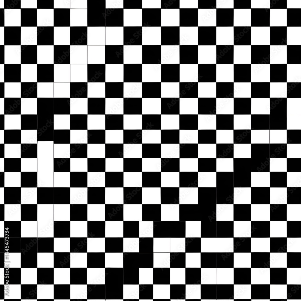 Fototapeta premium Black and White Checkerboard Pattern