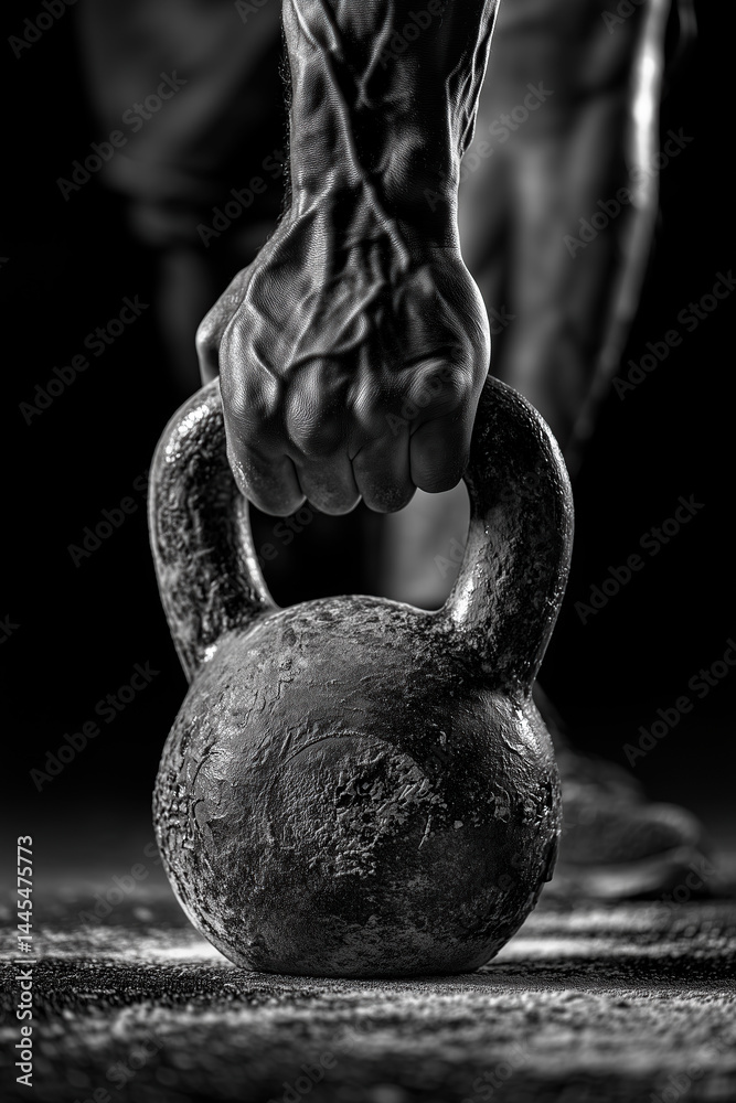 Black and White Kettlebell Workout