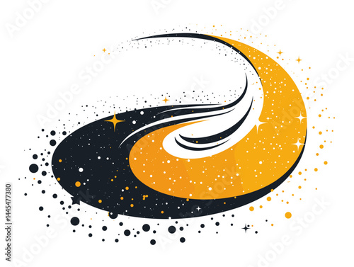 abstract vector illustration of a stylized moon and stars on a white background
Тип носителя