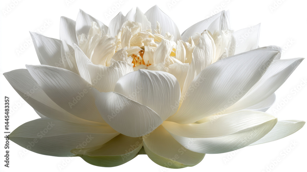 Fototapeta premium Beautiful white lotus flower image