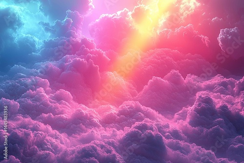 An abstract interpretation of a rainbow blending