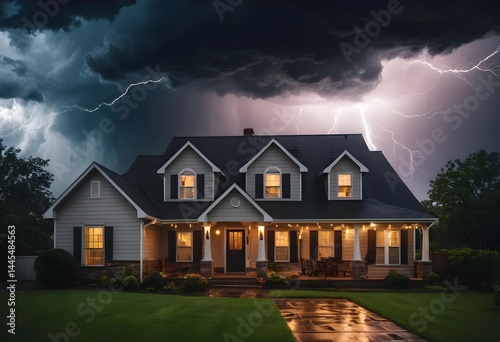House in Thunderstorm