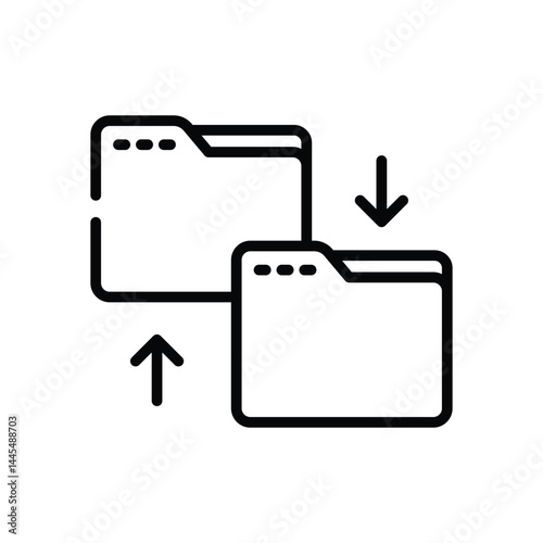 Transfers  Icon vector stock illustration