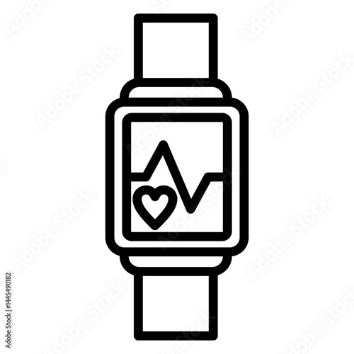 Smartwatch Simple Icon Vector Illustration Concept