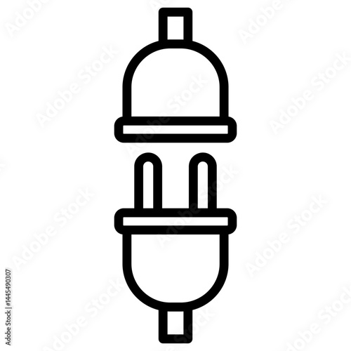 Disconnected Simple Icon Vector Illustration Concept