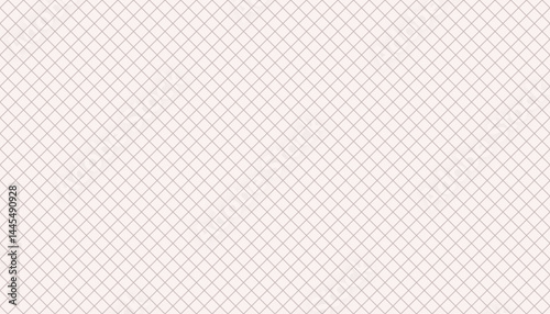Simple cross grid paper. Cell seamless pattern. Background diagonal squared grating. Criss cross line. Geometric checkered texture. Monochrome square mesh grid for design prints. Abstract net.