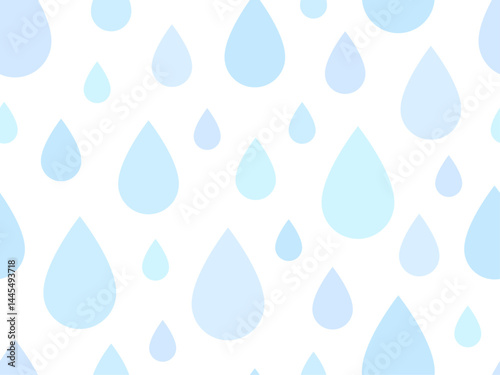 水色の雫のパターン背景