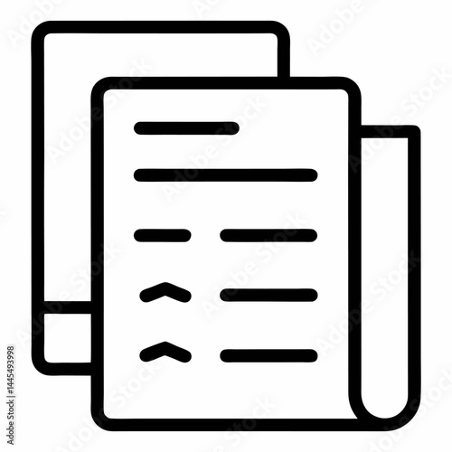 Tax Document icon on white background