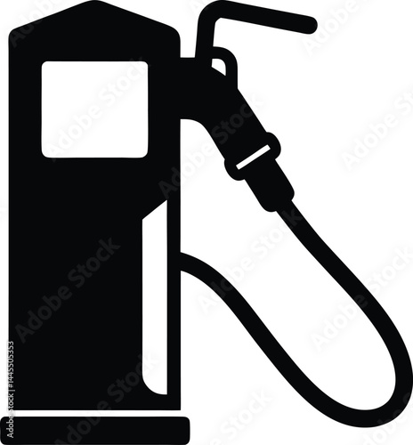 vector fuel pump with hose on white 