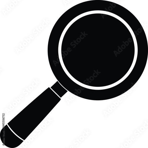 vector magnifying glass with search icon on white 