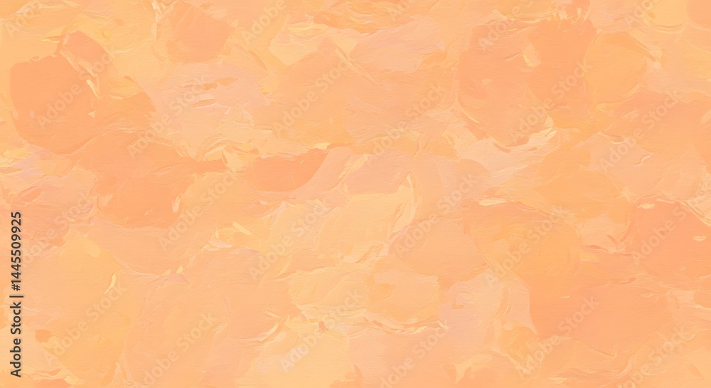 Fototapeta premium Pale orange oil brush texture, perfect for modern design or artistic backdrops