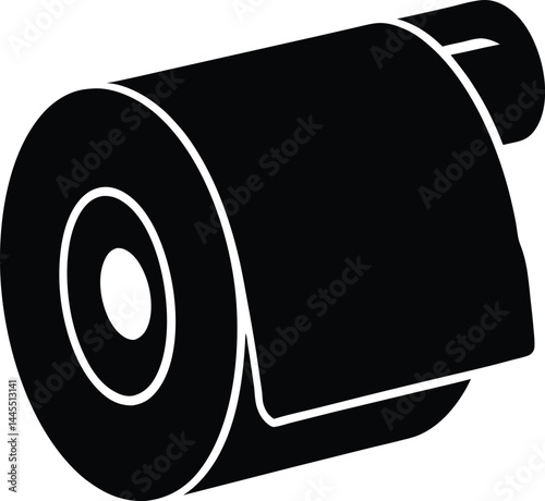 vector toilet paper roll with holder vector illustration