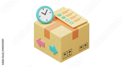 Isolated Delivery Box with Clock