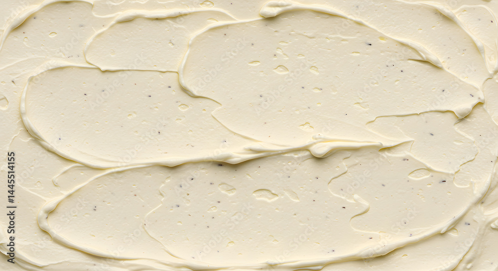 Appetizing Extreme Closeup Creamy Vanilla Ice Cream Texture Appetizing Extreme Closeup Creamy Vanilla Ice Cream Texture