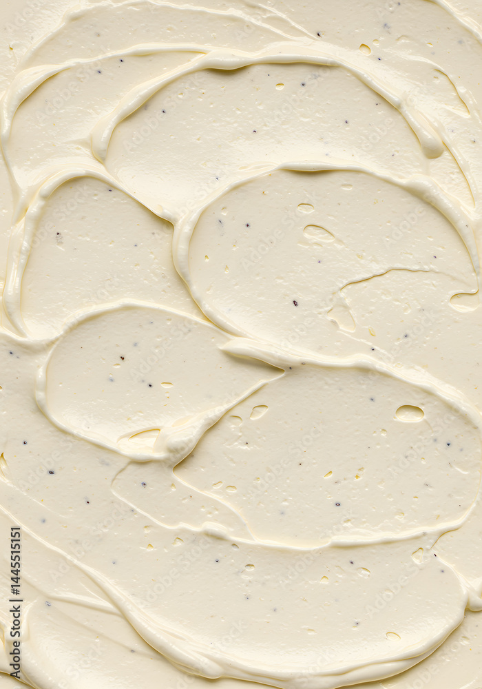 Appetizing Extreme Closeup Creamy Vanilla Ice Cream Texture Appetizing Extreme Closeup Creamy Vanilla Ice Cream Texture