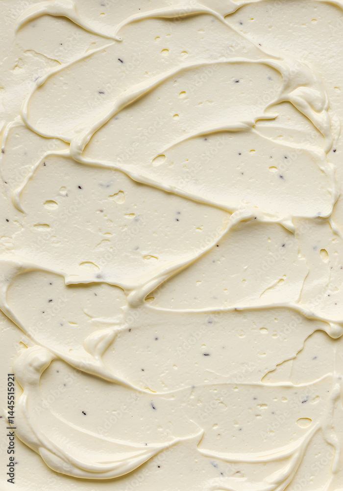 Appetizing Extreme Closeup Creamy Vanilla Ice Cream Texture Appetizing Extreme Closeup Creamy Vanilla Ice Cream Texture