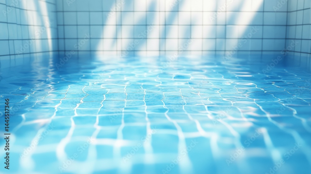 A simple, light blue pool background with tiny blue tiles. Looks like cardboard.
A simple, light blue pool background with tiny blue tiles. Looks like cardboard.