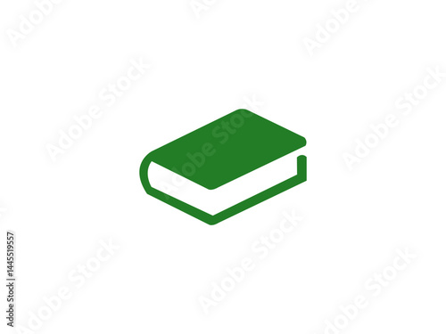 Simple Icon of Stacked Books on white  Background . A minimalist icon of  books stacked vertically on a plain gray and white  background. 