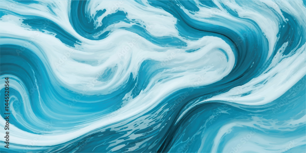 Watercolor wash blending sea and sky elements in delicate blue and white tones. Abstract Airy Texture with Seamless Blend of Ocean Blue and Sky color Tones Watercolor wash blending sea and sky elements in delicate blue and white tones. Abstract Airy Texture with Seamless Blend of Ocean Blue and Sky color Tones