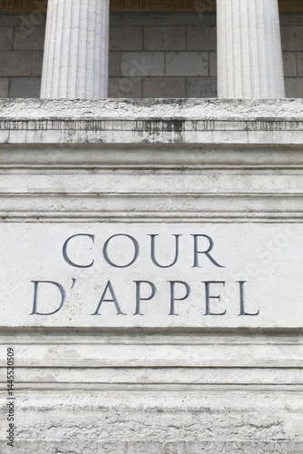 Court of appeal called cour d'appel in French language