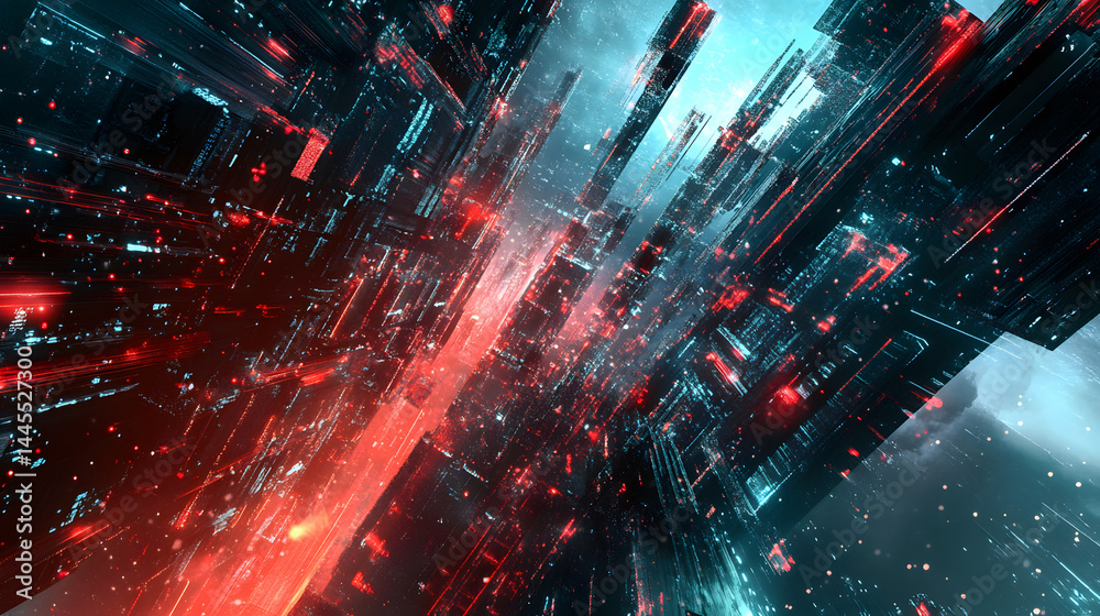 Fototapeta premium Vector urban architecture cityscape with