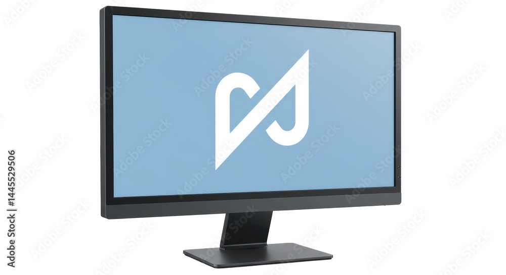 Isolated Computer Monitor Isolated Computer Monitor