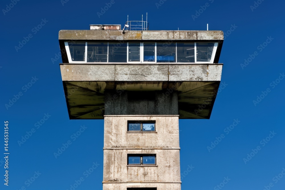Tower structure against a clear blue sky. Tower structure against a clear blue sky.