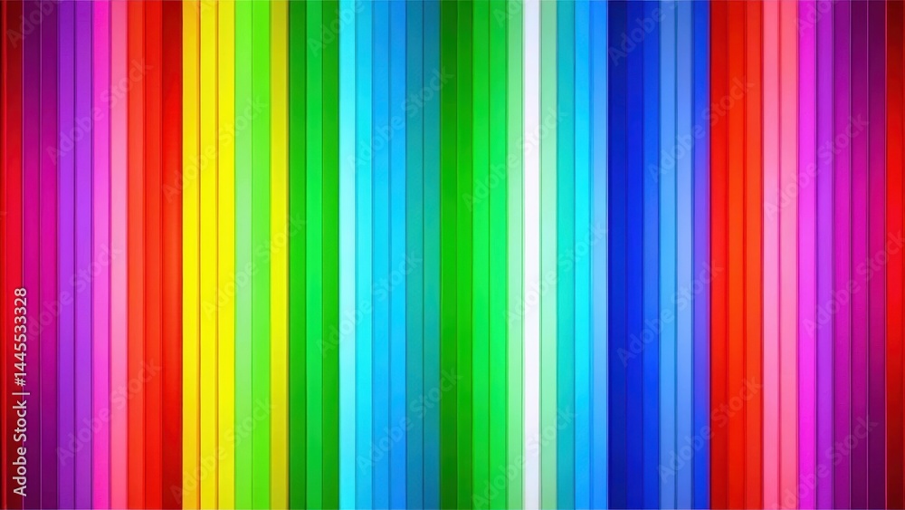 Obraz premium Vibrant Stripes Signal TV Pattern Test on a Bright Background , electronics, digital display