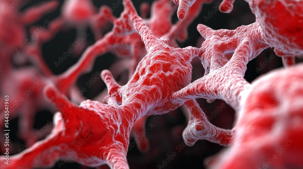 Exploring the Intricate Beauty of Lysosomes in a High-Resolution Macro Shot