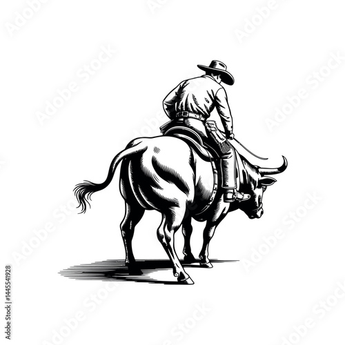 Black vector silhouette art of a horse and rider, an isolated equestrian sport drawing