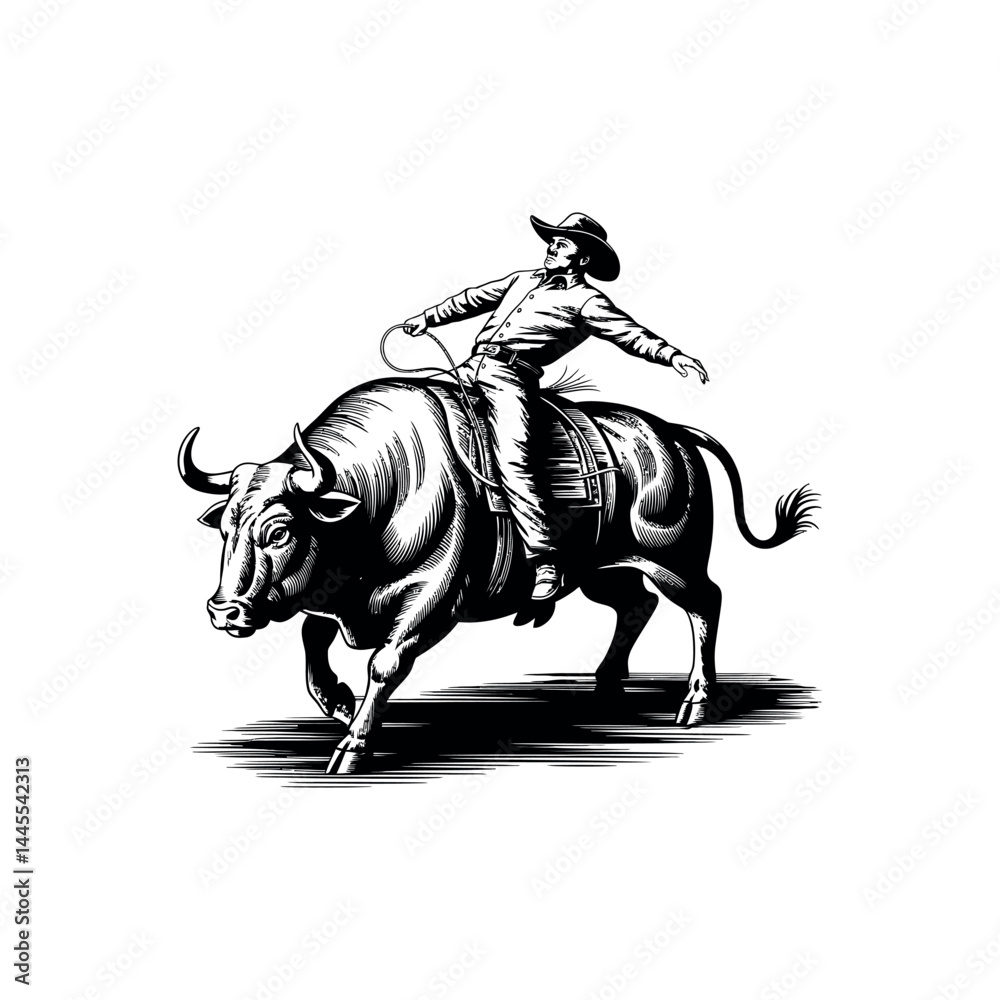 Obraz premium A silhouette of a rider on a white equine, an animal of equestrian sport, is captured in a vector illustration against a clean white background