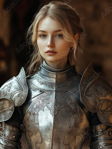 female knight in armor