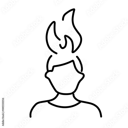 Panic disorder vector icon