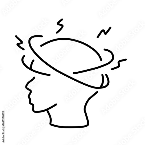 Panic disorder vector icon