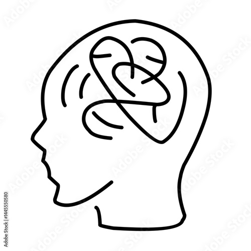 Panic disorder vector icon