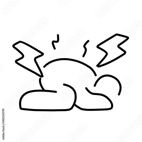 Panic disorder vector icon