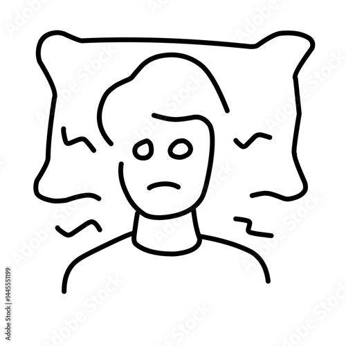 Panic disorder vector icon
