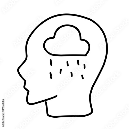 Panic disorder vector icon