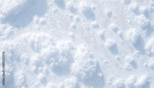 Fresh Snow Texture Background with Light Shadows and Cold Winter Feel