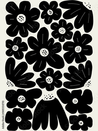 vector floral background with birds