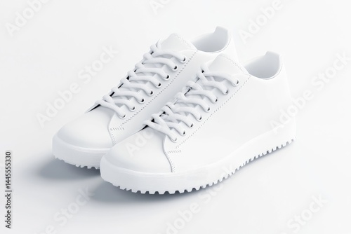Pair of white sneakers