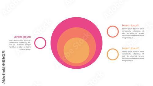 Onion Diagram Infographic with 3 Stacked Layers