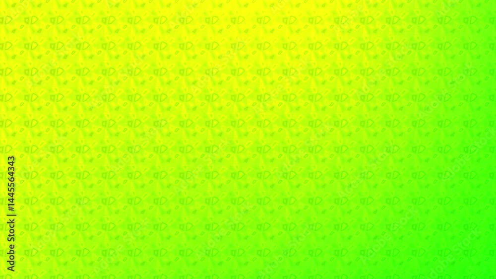 Green and yellow gradient with irregular particle movement.