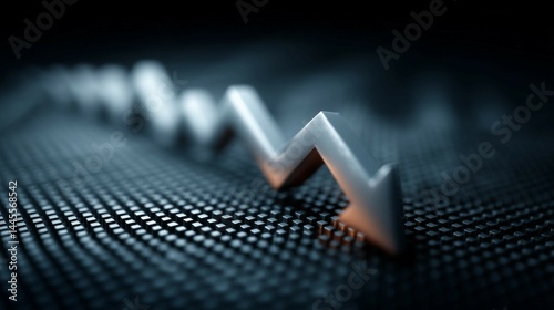 Stock market graph with downward trend,dropping stock prices,economic shock, financial crash