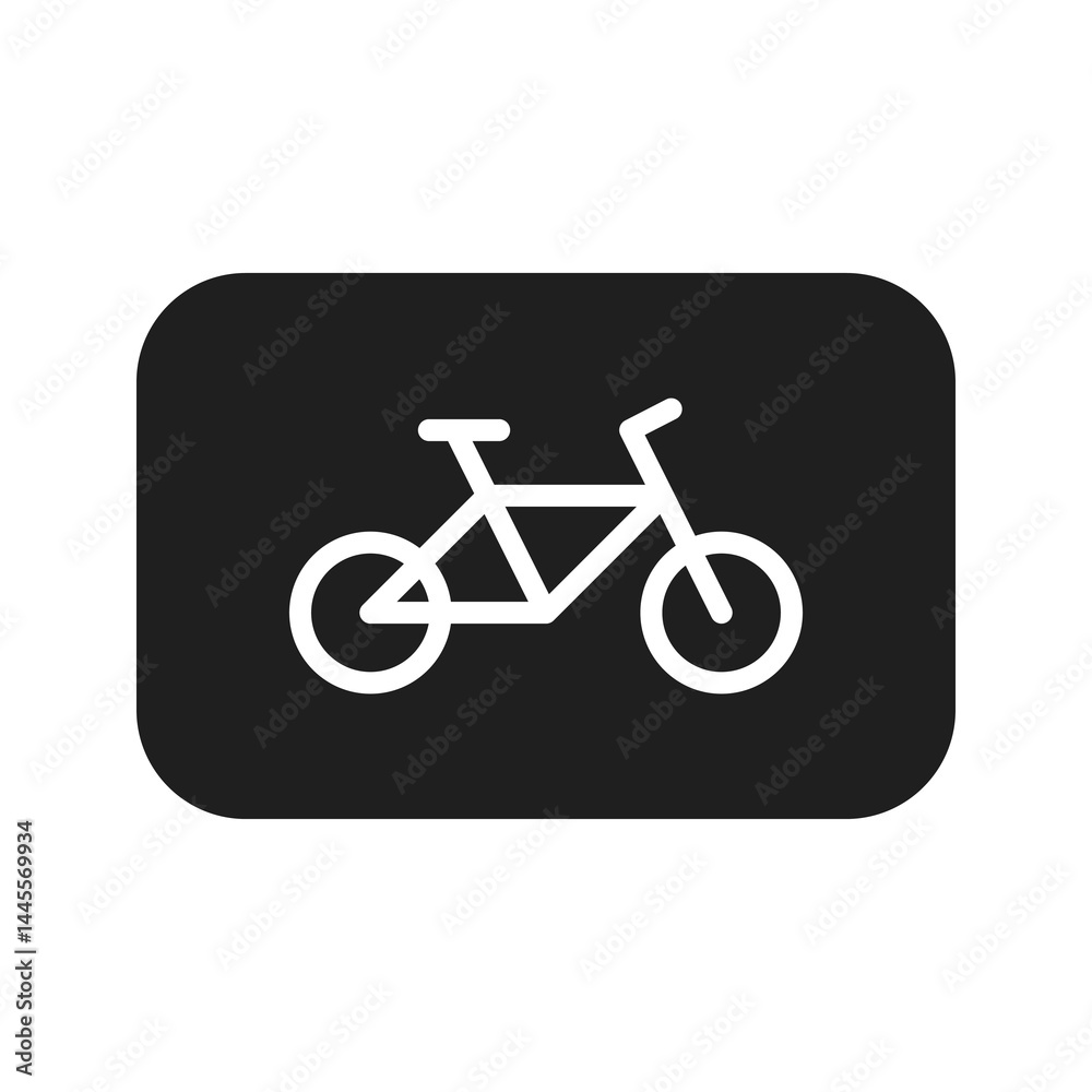 Bycycle icon. Bycycle vector icon in line design for web design, logo and mobile app. Symbol of Bycycle on white background. Vector illustration.