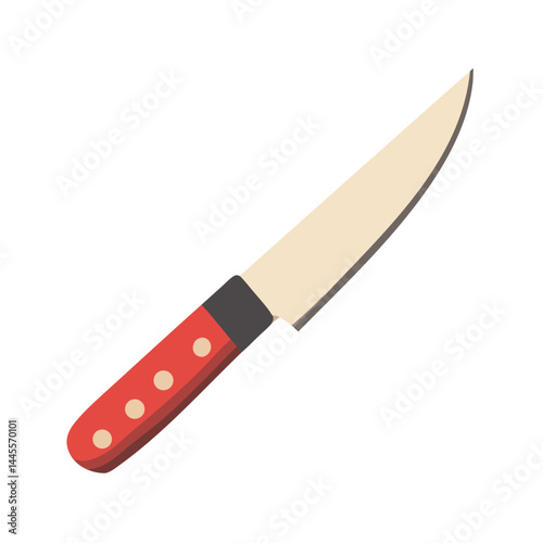 Simple Chef Knife Illustration for Culinary or Cooking Designs