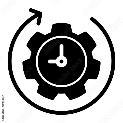 Effort Icon # Resource Allocation Pack # Solid Style